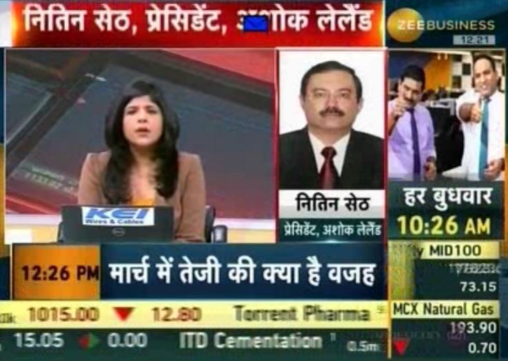 Commercial Vehicle industry will grow by 15-20% in next fiscal: Nitin Seth, Ashok Leyland