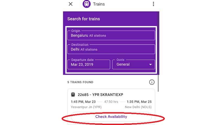 Google Pay IRCTC