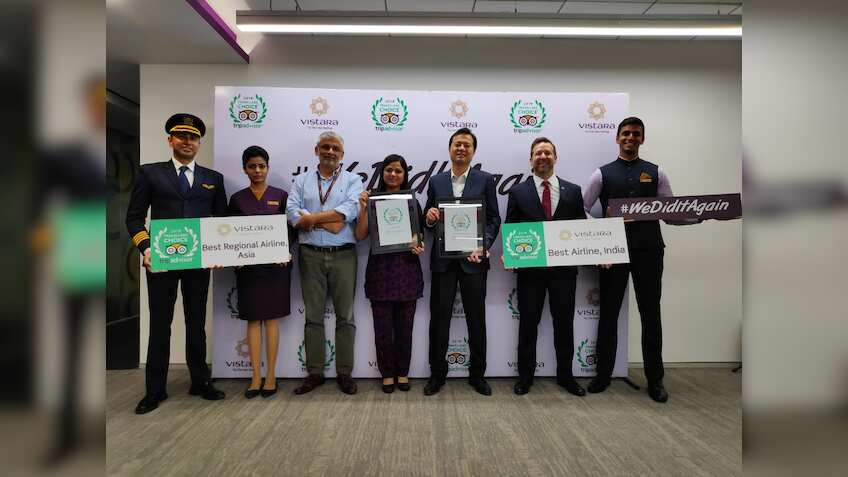 TripAdvisor Travellers' Choice Awards 2019: Proud moment! Vistara airline bags two trophies