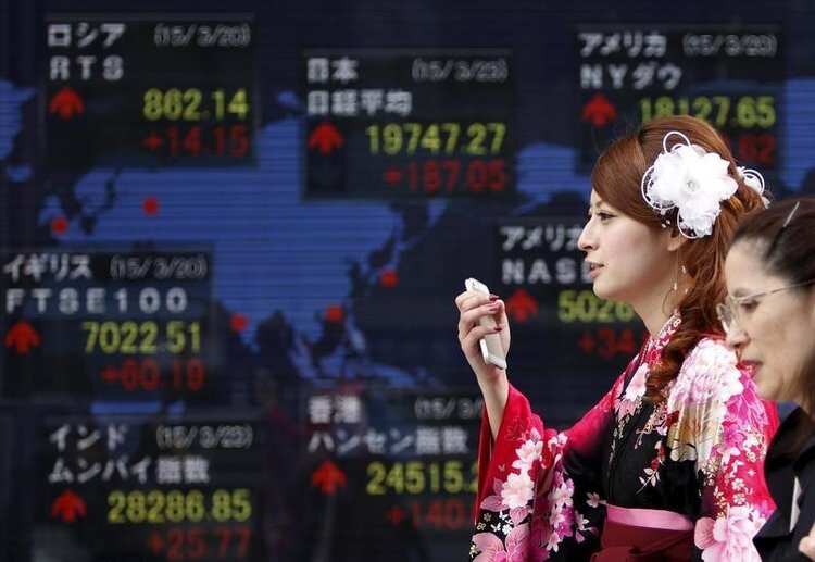 Global stock markets: Asian shares near seven-month highs