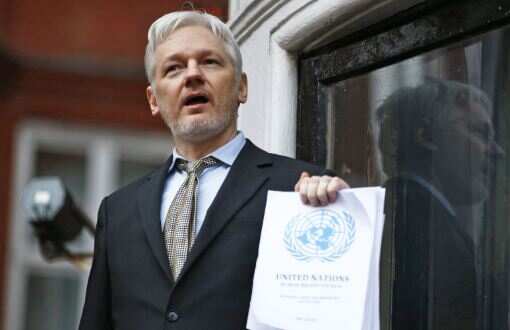  Julian Assange arrested by British police at Ecuadorean embassy