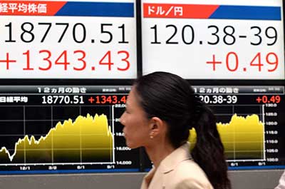 Asian stocks trade tepid on global economic slowdown worries, rise in dollar index