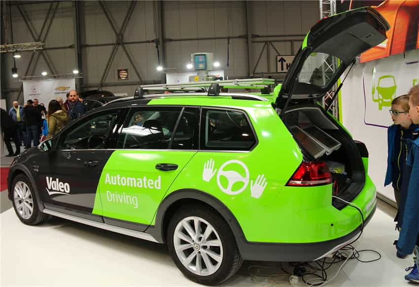 Valeo's automated driving car  at Autoshow Prague