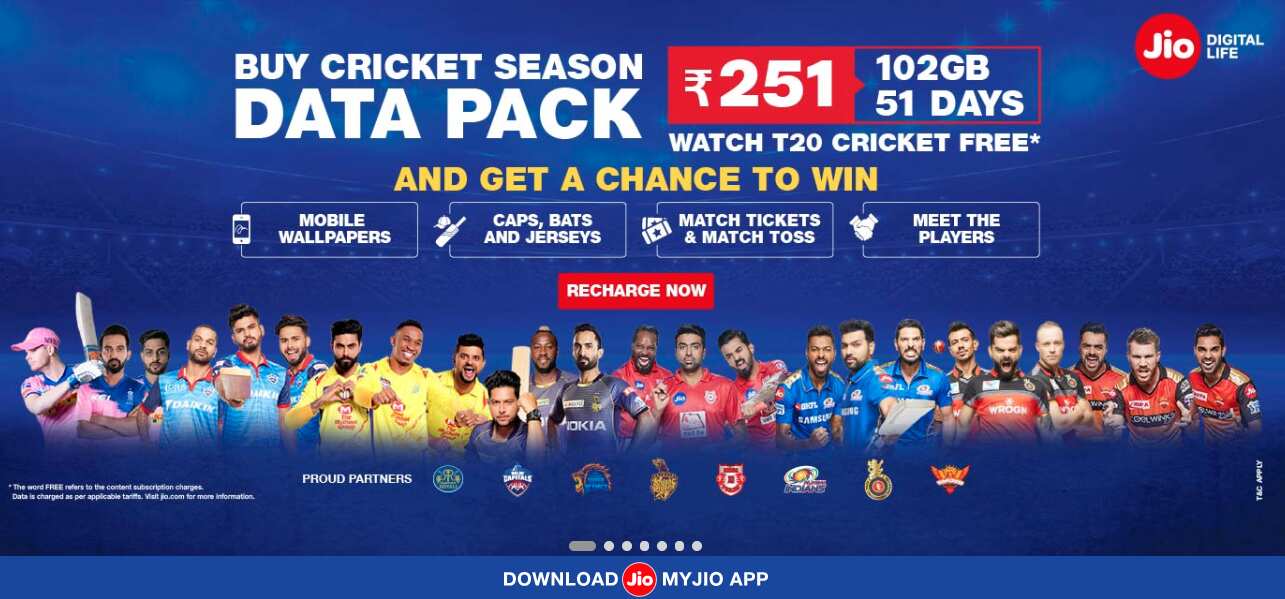 Cricket Enthusiast? You can now avail exciting prizes with RJio's