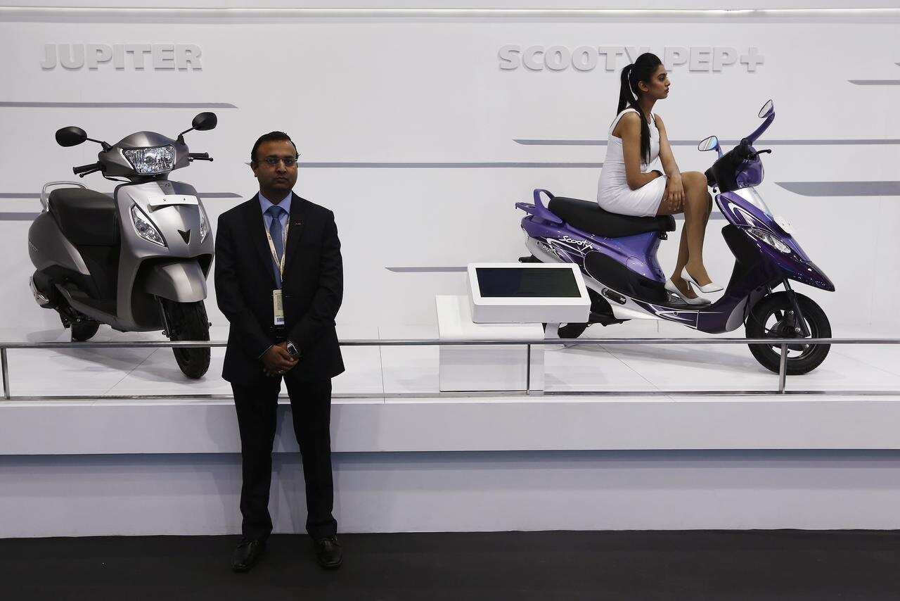 TVS Motor sales up 5 pct in April at 3,18,937 units
