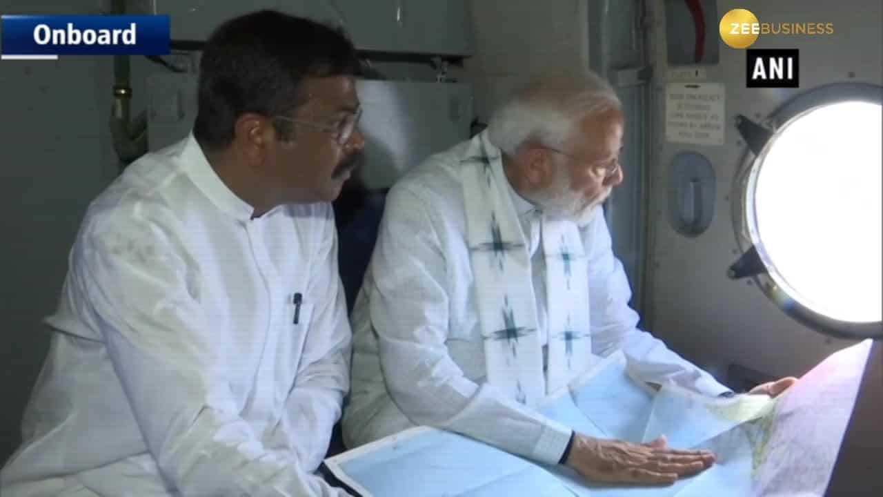 Cyclone Fani: PM Modi conducts aerial survey of affected areas in Odisha