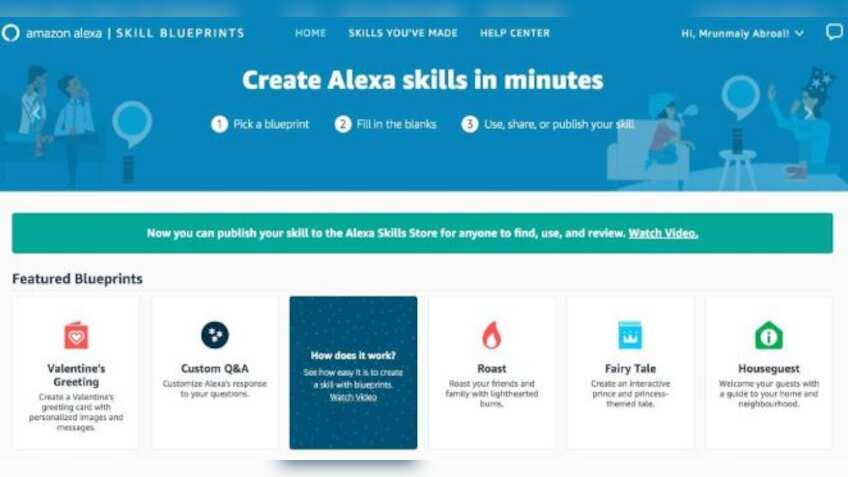 Now, create your Alexa Skill, and publish for everyone to use - What it ...