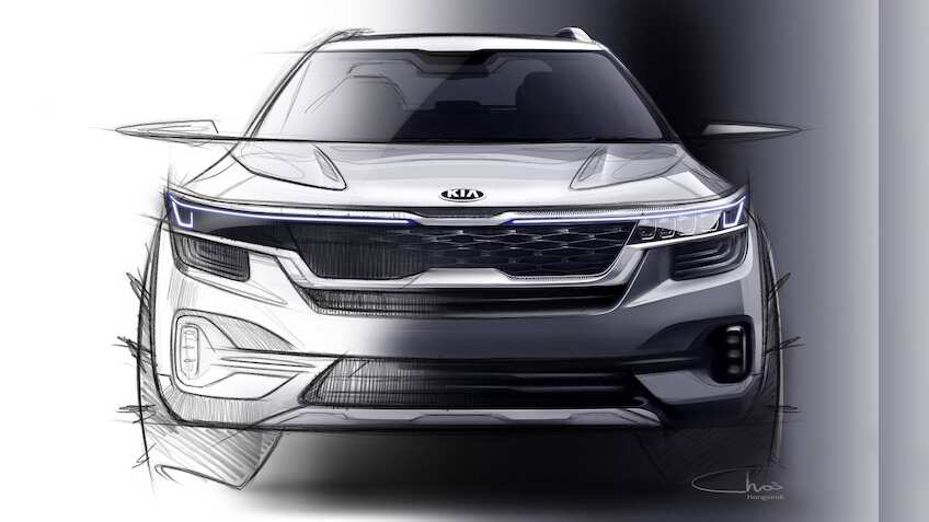 1st images of Kia's 1st car! Coming this summer - Kia's SP Concept SUV | Will its tiger nose grille let the car roar? See design sketches