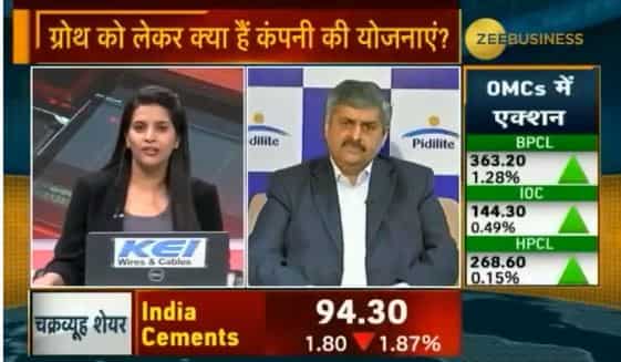 Volume growth is very healthy: Pidilite Industries MD, Bharat Puri 
