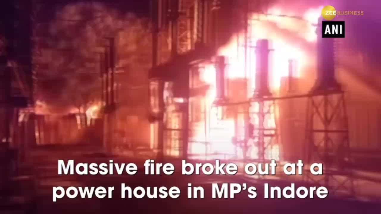 Fire engulfs power house in Indore