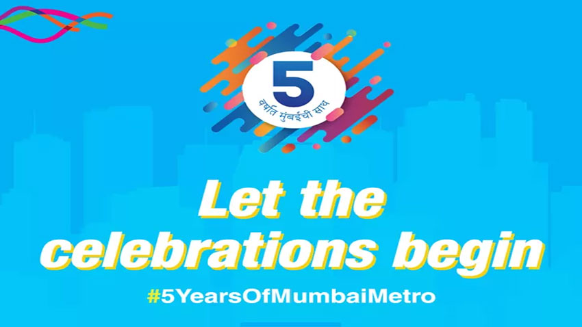 Mumbai Metro celebrates completion of milestone five years of accident-free service to Mumbaikars