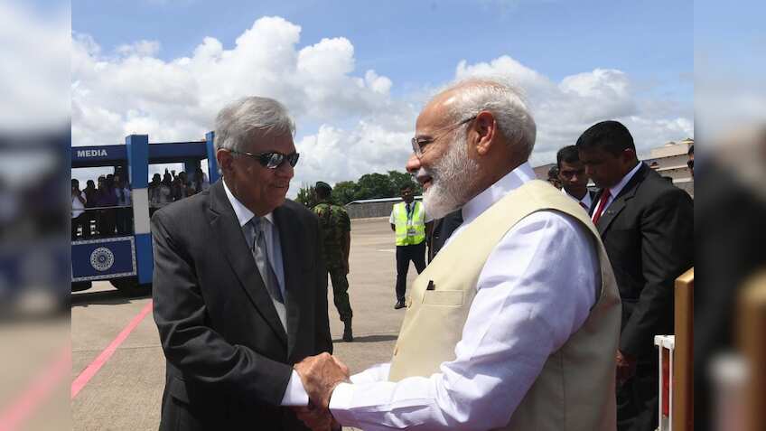 PM Modi arrives in Sri Lanka on second leg of his first foreign visit
