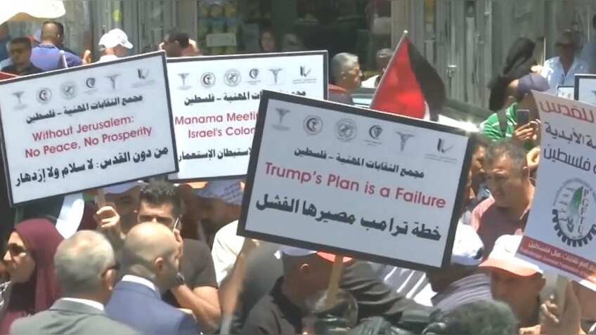 US launches economic formula for Middle East peace, Palestinians unhappy