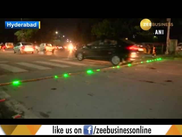 Hyderabad traffic police introduces digital signal, installs strip lights at zebra crossing