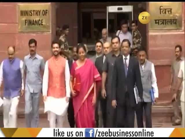 #BudgetWithZEE #NirmalaSitharaman on way to unveil & announce the #Budget2019
