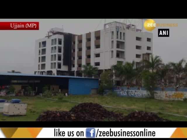 Watch: Municipal Corporation demolishes illegal hotel by controlled explosion in MP’s Ujjain 