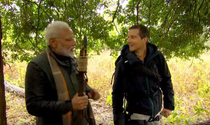 What is so special about Modi in Man vs Wild episode