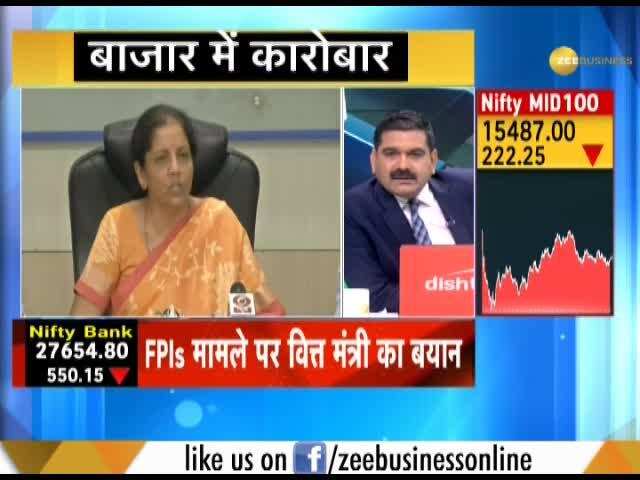 Nirmala Sitharaman addresses a press conference; speaks on FPIs