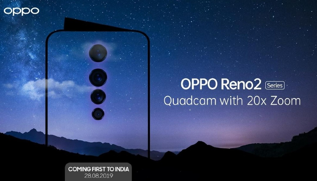 OPPO Reno 2 series with Quad cam coming in Aug; to be unveiled in India first