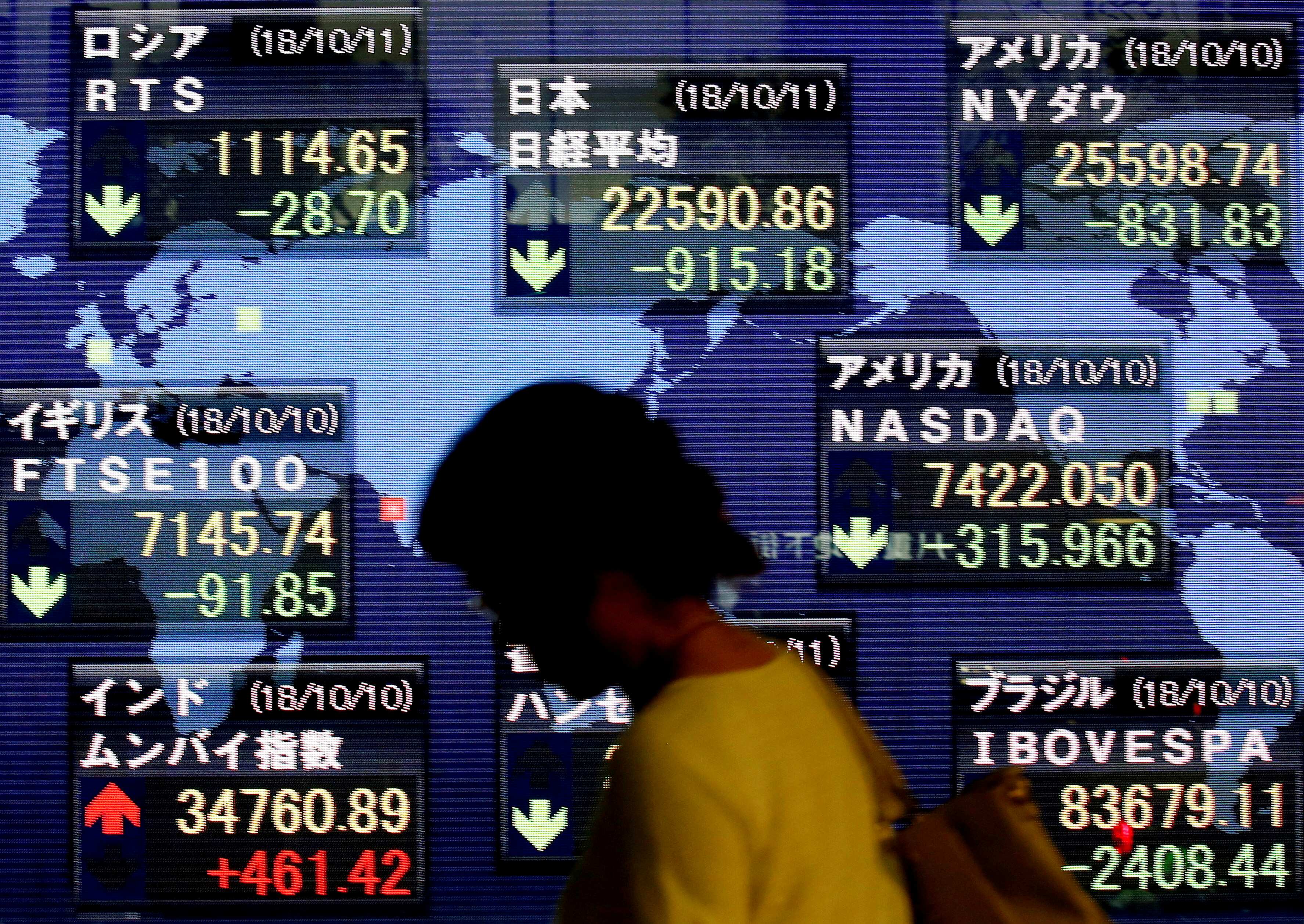 Asian shares nudge higher on stimulus hopes in major economies as recession fears ease