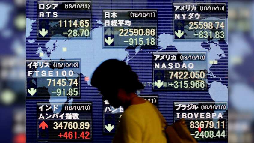 Asian shares nudge higher on stimulus hopes in major economies as recession fears ease