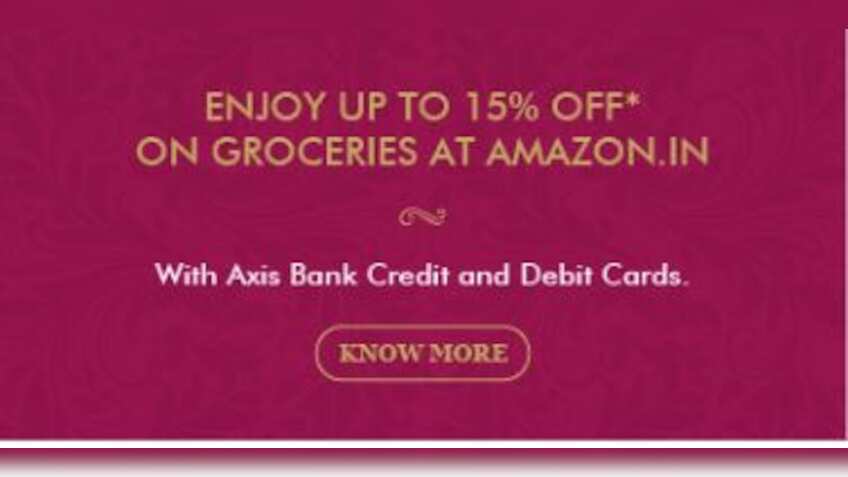 Axis Bank credit card, debit card discount offer: Get up to 15% off on these products at Amazon 
