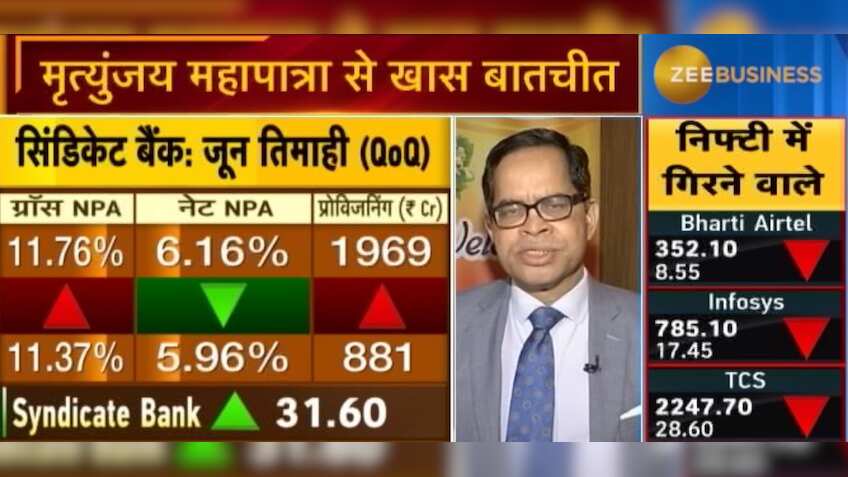 We will get to profitability in next one or two quarters: Mrutyunjay Mahapatra, MD & CEO, Syndicate Bank