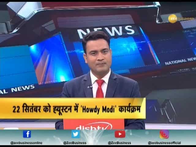 Howdy, Modi Event: Trucks with Modi's posters ply on roads