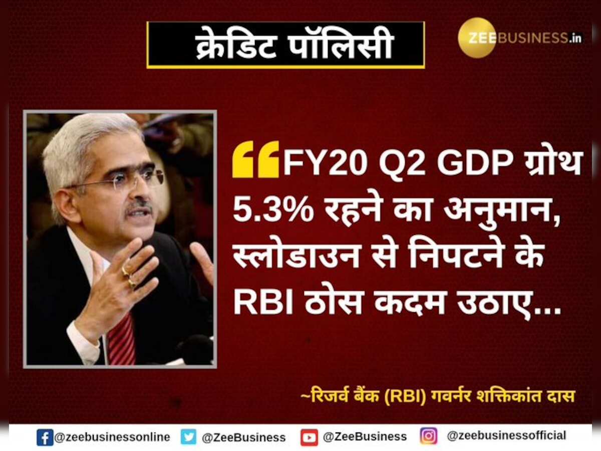 RBI cuts repo rates, Shaktikanata Das says, &quot;Central