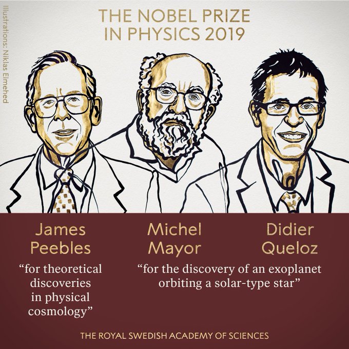2019 Nobel for Physics: Three American scientists share the prize