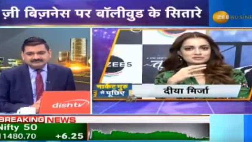 Dia Mirza on Show With Market Guru Anil Singhvi