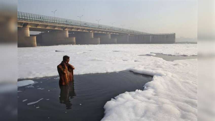Delhi pollution: Now, Yamuna's frothy foam shocks all