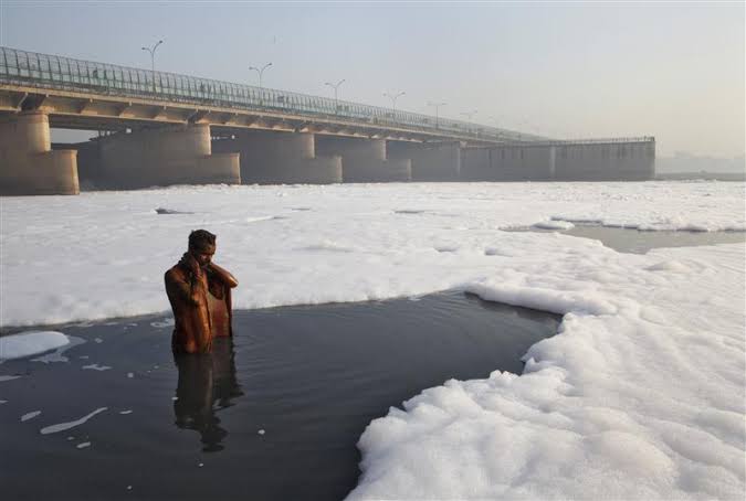Delhi pollution: Now, Yamuna's frothy foam shocks all