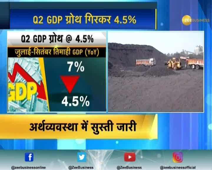 Indian GDP growth rate slumps to a 6-year low | Zee Business