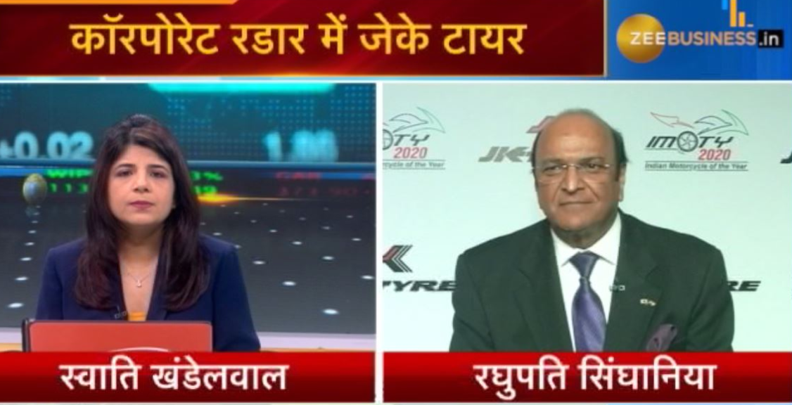 Government should introduce measures to boost economy & demand: Dr Raghupati Singhania, CMD, JK Tyre