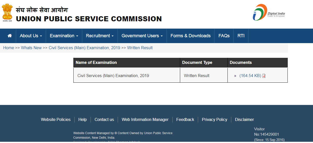 UPSC mains result 2019: Wait over! To check result, candidates must ...