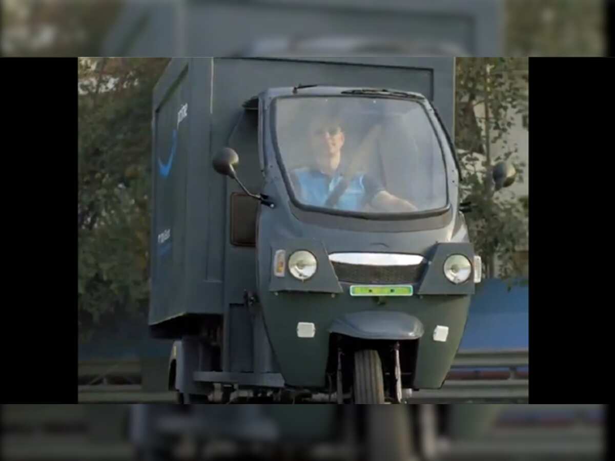Amazon rolls out electric delivery rickshaws in India | Zee Business