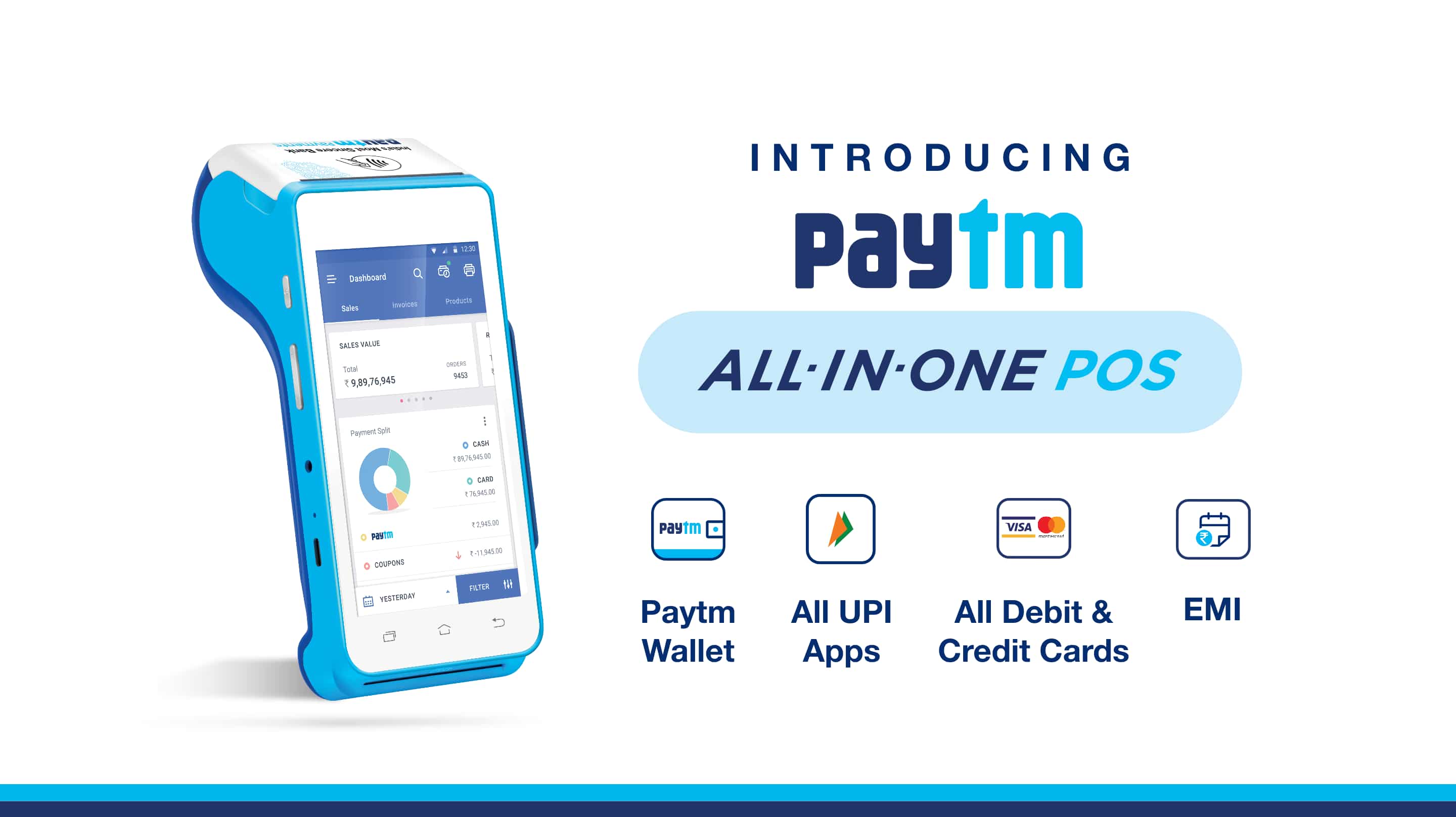big paytm boost for small business! launches all-in-one android pos | zee business
