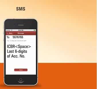 Applying for Cheque book via SMS