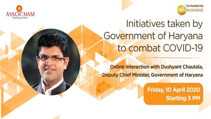 Zee Business and ASSOCHAM to co-host a Webinar today on Haryana Government’s initiatives to combat COVID-19 & answer queries