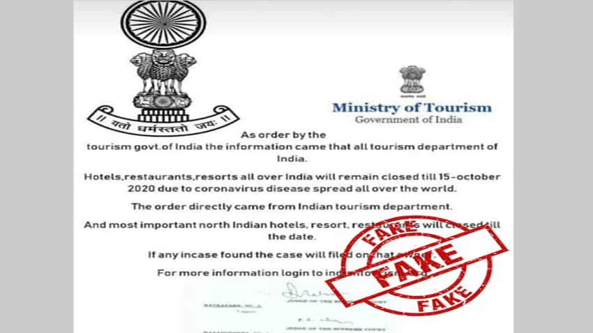 Restaurants, hotels alert! Don't fall for fake news - Modi government has issued statement