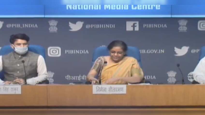 Finance Minister Nirmala Sitharaman announces free food grains for migrant labourers for 2 months