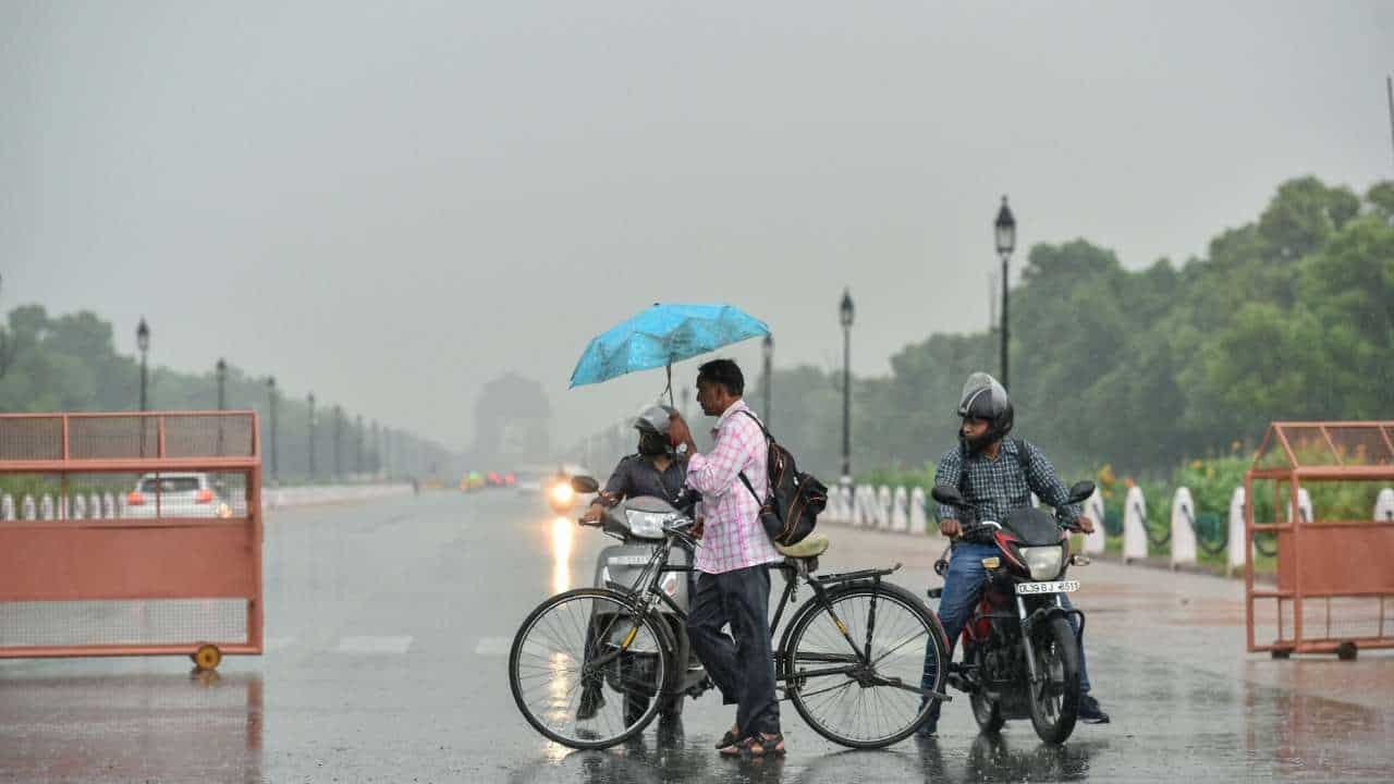 Weather In Delhi Rain brings relief from stifling heat in Delhi