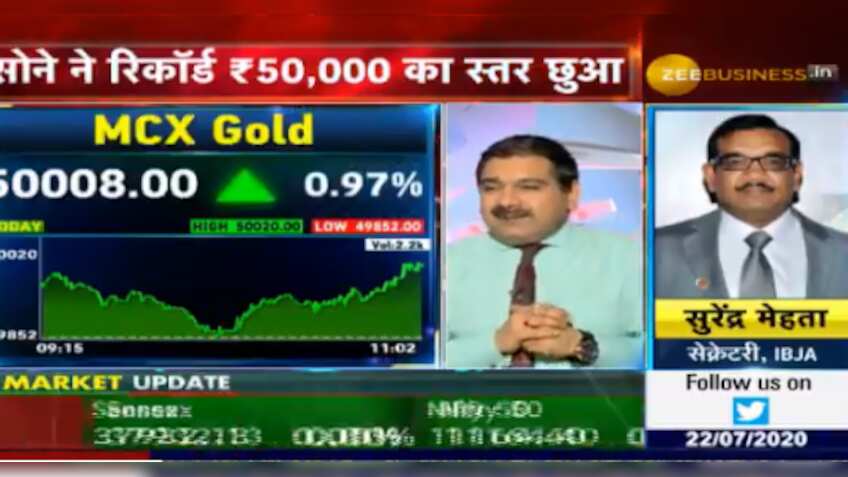 As gold price breaks 50,000-barrier, IBJA's Surendra Mehta speaks to Anil Singhvi on this remarkable occurrence