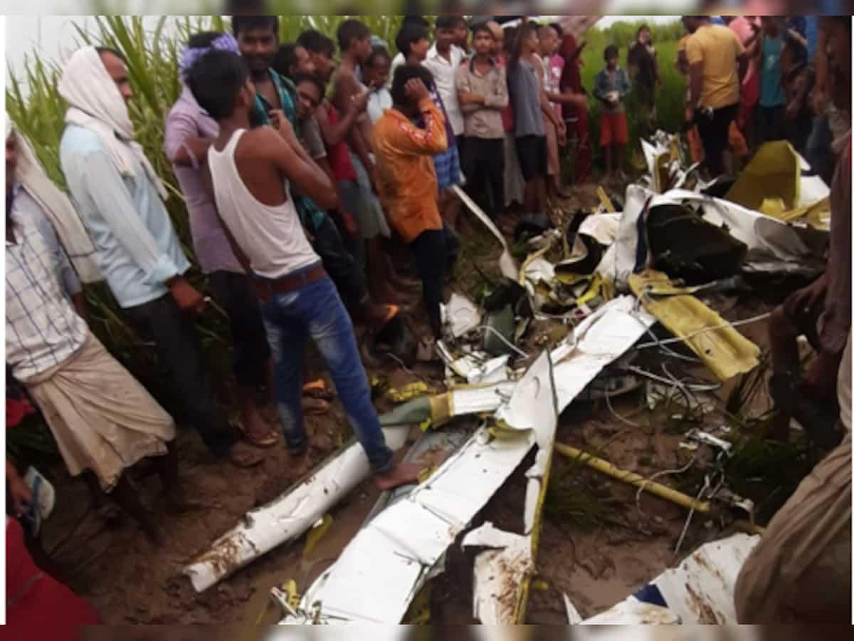 Uttar Pradesh: Four-seater aircraft crashes in Azamgarh, one