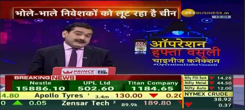 #OperationHaftaVasooli | Exposed! Anil Singhvi reveals China links of small lending institutions to steal Investor Wealth; abusive behaviour disclosed