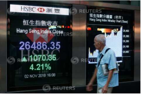 Asia shares near three-year high, bonds hold gains on U.S. gridlock bets