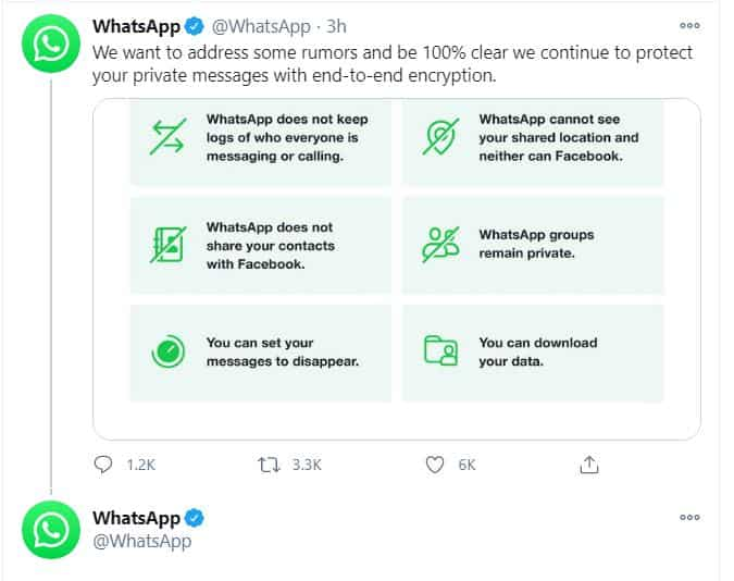 WhatsApp Privacy Policy Rumours