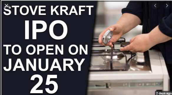 Details Of Stove Kraft Limited Ipo Ii Emphasized By Axis Capital India News Republic