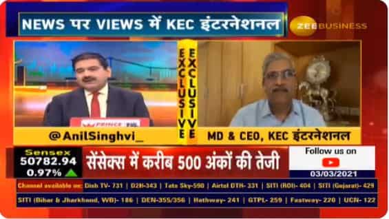 In chat with Anil Singhvi, KEC International MD and CEO Vimal Kejriwal speaks on company's outlook, debt and more